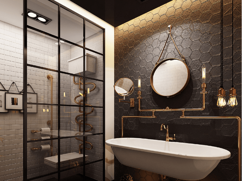Industrial Style Bathrooms You’ll Love in Romantic Paris